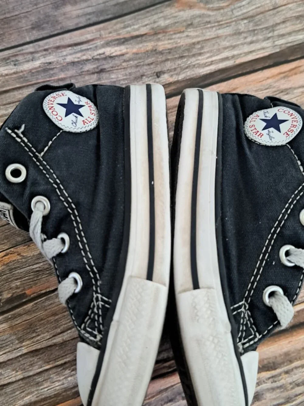 Toddler Converse‎ high tops sz child 7 blue and white converse all stars